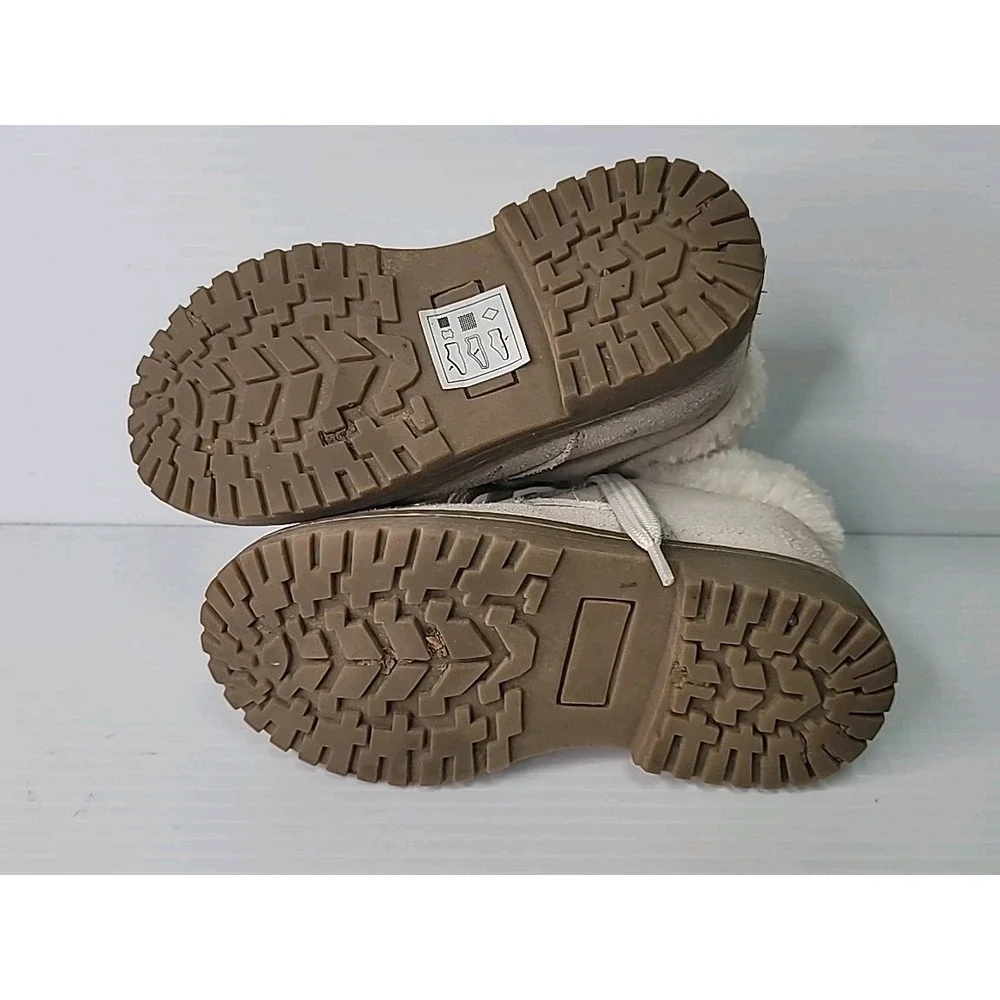 Polo Ralph Lauren Burnley Fleece Lined‎ Toddler Size 9 Lace Up Boot Tan Suede